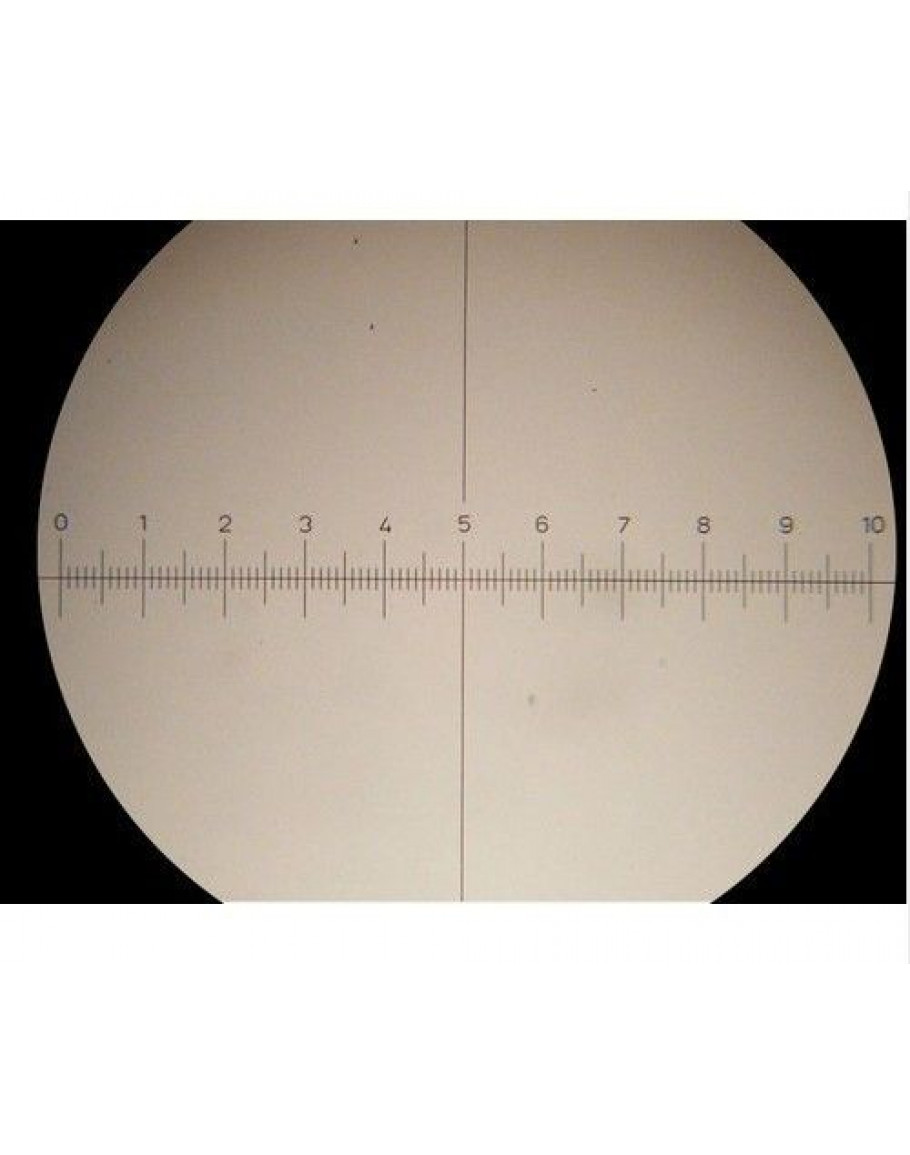 WF10X /22mm 10x Measuring Microscope Eyepiece Reticle Graticule Scale 30mm